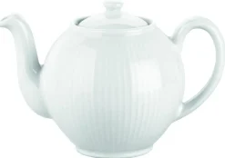 PILLIVUYT Théière blanc porcelaine culinaire 150 cl Plisse