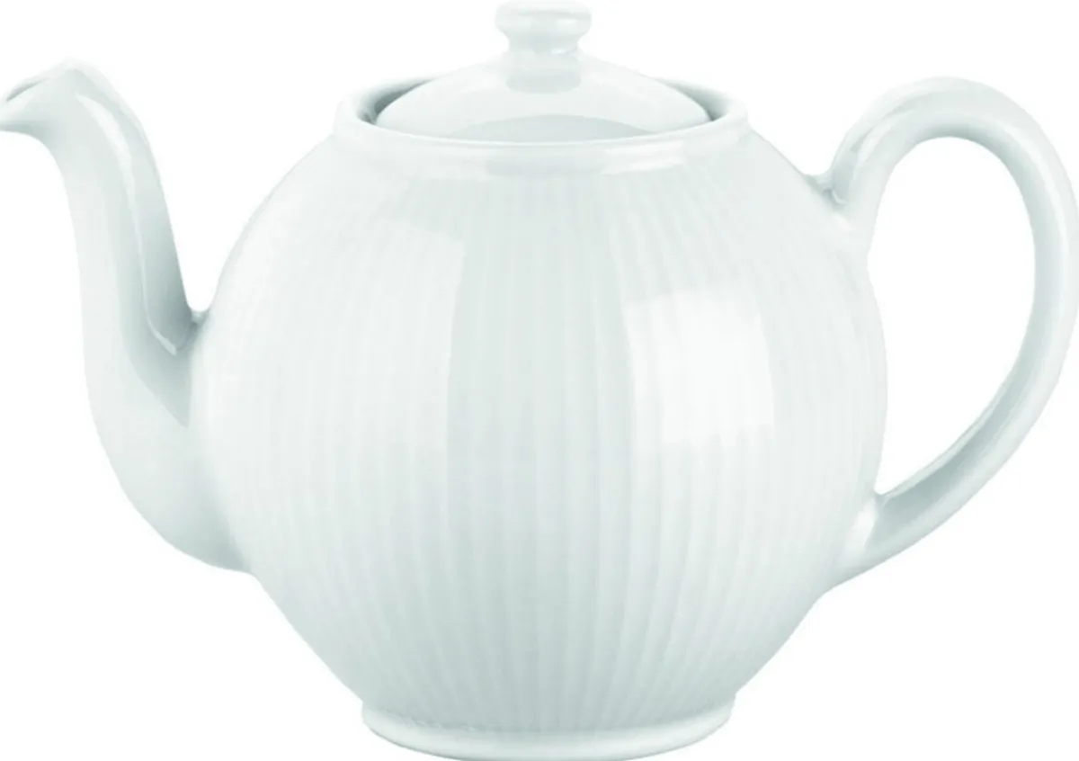 PILLIVUYT Théière blanc porcelaine culinaire 150 cl Plisse