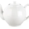 PILLIVUYT Théière blanc porcelaine culinaire 50 cl Plisse New