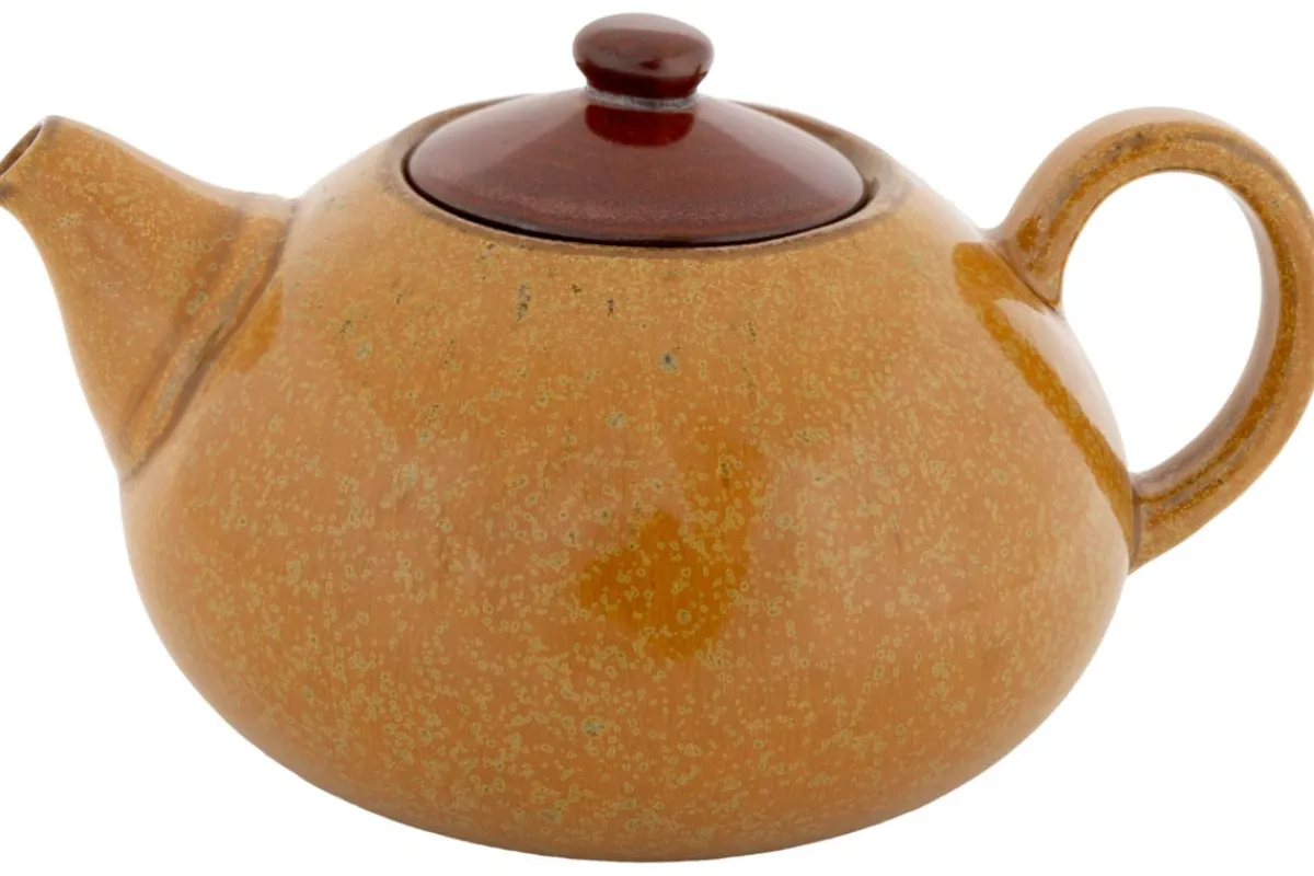 Théière jaune porcelaine 33 cl Ø 11 cm Elements Mustard - PROOF New