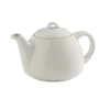 Théière rond blanc porcelaine 40 cl Ø 11 cm Slim O - PRO.MUNDI Clearance