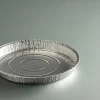 Tourtière rond gris aluminium Ø 24,7 cm 2,4 cm 86,5 cl (100 pièces) - Aucune Discount