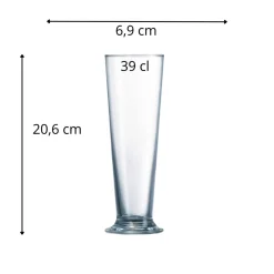 ARCOROC Verre à bière verre 39 cl Linz Hot