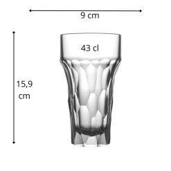 LA ROCHERE Verre à bière verre pressé 43 cl Silex Sale