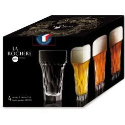 LA ROCHERE Verre à bière verre pressé 43 cl Silex Sale