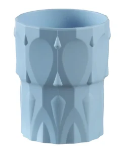 SAINT ROMAIN Verre bleu ocean fibre végétale 20 cl Banquise Liliroc Discount