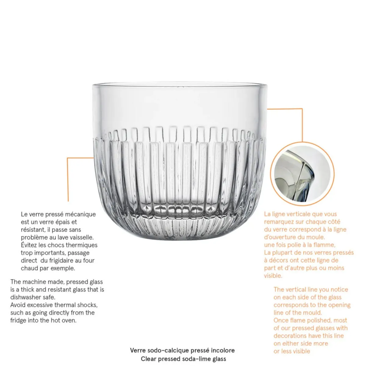 Verre bodega rond transparent verre Ø 8,3 cm Bodega - LA ROCHERE Best
