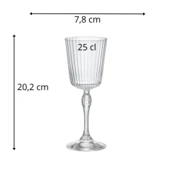 Verre à cocktail verre cristallin 25 cl America 20s - BORMIOLI ROCCO Best