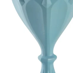 SAINT ROMAIN Verre à pied bleu ocean fibre végétale 16 cl Banquise Liliroc Clearance