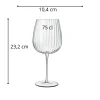 LUIGI BORMIOLI Verre à pied gin verre cristallin 75 cl Speakeasies Swing New