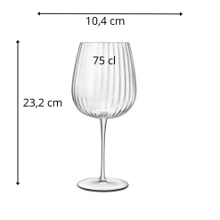LUIGI BORMIOLI Verre à pied gin verre cristallin 75 cl Speakeasies Swing New