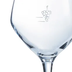 CHEF & SOMMELIER Verre à pied jaugé grappe verre cristallin 35 cl Cabernet Vin Jeunes Discount