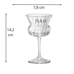 Verre à pied Nick & Nora verre cristallin 15,5 cl Bloom - BORMIOLI ROCCO