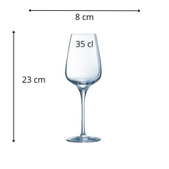 CHEF & SOMMELIER Verre à pied rond verre cristallin 35 cl Sublym