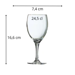 Verre à pied verre 24,5 cl Elegance - ARCOROC Clearance