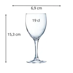 ARCOROC Verre à pied verre 19 cl Elegance