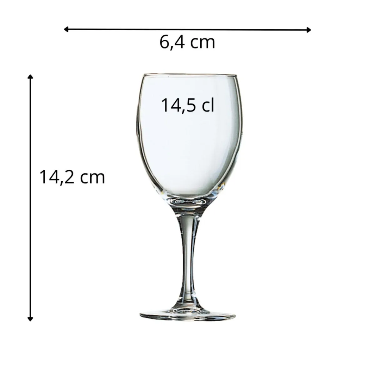 Verre à pied verre 14,5 cl Elegance - ARCOROC Clearance