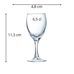 Verre à pied verre 6,5 cl Elegance - ARCOROC