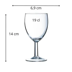Verre à pied verre 19 cl Savoie - ARCOROC Hot