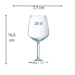 Verre à pied verre 25 cl Silhouette - ARCOROC Discount