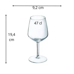 Verre à pied verre 47 cl Silhouette - ARCOROC Hot