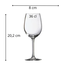 ARCOROC Verre à pied verre 36 cl Vina