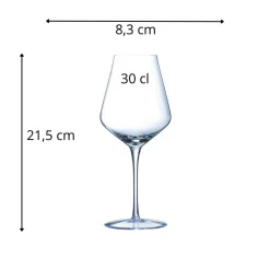 Verre à pied verre cristallin 30 cl Reveal Up - CHEF & SOMMELIER Online