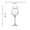 CHEF & SOMMELIER Verre à pied verre cristallin 35 cl Symetrie Discount