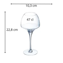 Verre à pied verre cristallin 47 cl Open Up - CHEF & SOMMELIER