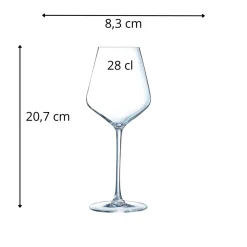 Verre à pied verre cristallin 28 cl Distinction - CHEF & SOMMELIER Best