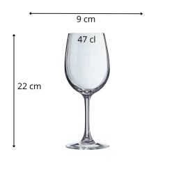 CHEF & SOMMELIER Verre à pied verre cristallin 47 cl Cabernet