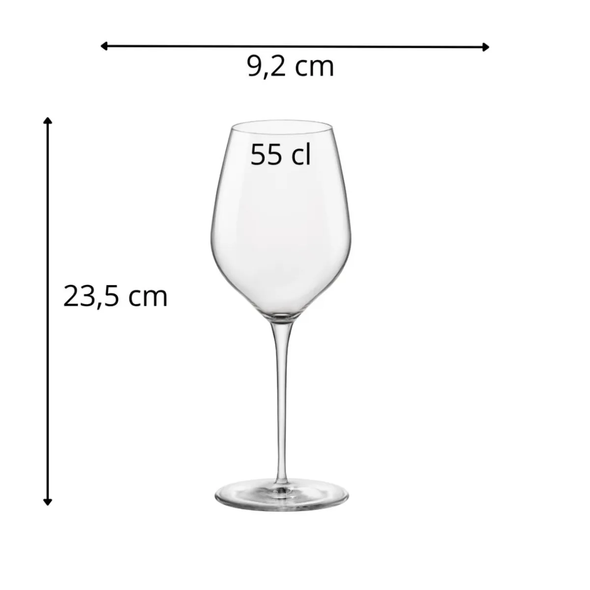Verre à pied verre cristallin 55 cl Tre Sensi - BORMIOLI ROCCO Clearance