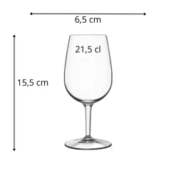 LUIGI BORMIOLI Verre à pied verre cristallin 21,5 cl Doc Hot