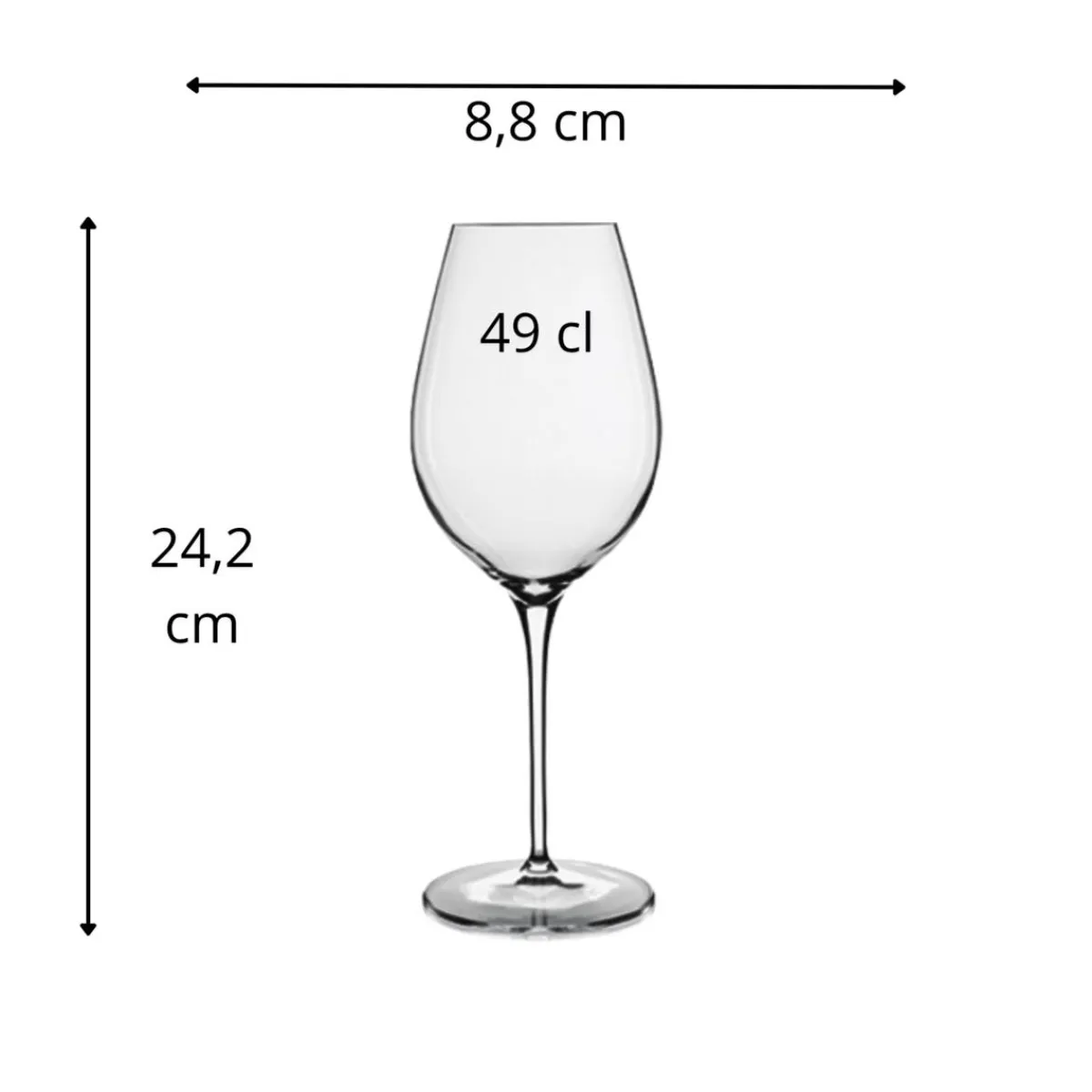 LUIGI BORMIOLI Verre à pied verre cristallin 49 cl Vinoteque Outlet