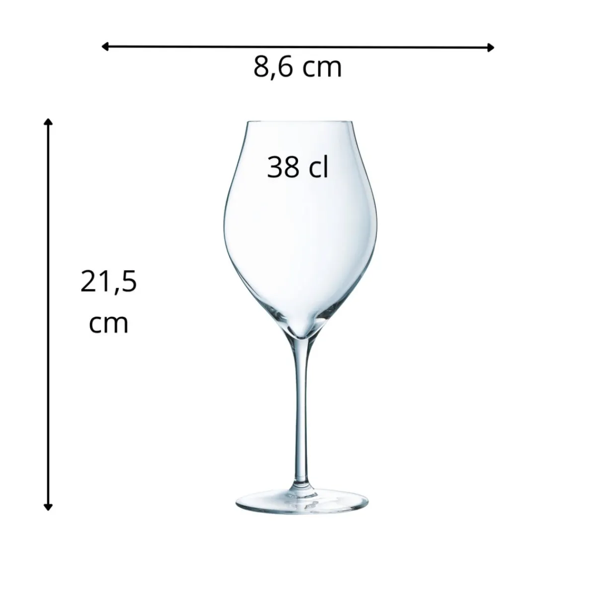 Verre à pied verre cristallin 38 cl Exaltation - CHEF & SOMMELIER