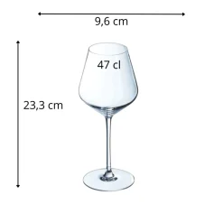 CRISTAL D'ARQUES Verre à pied verre cristallin 25 cl Macassar Best