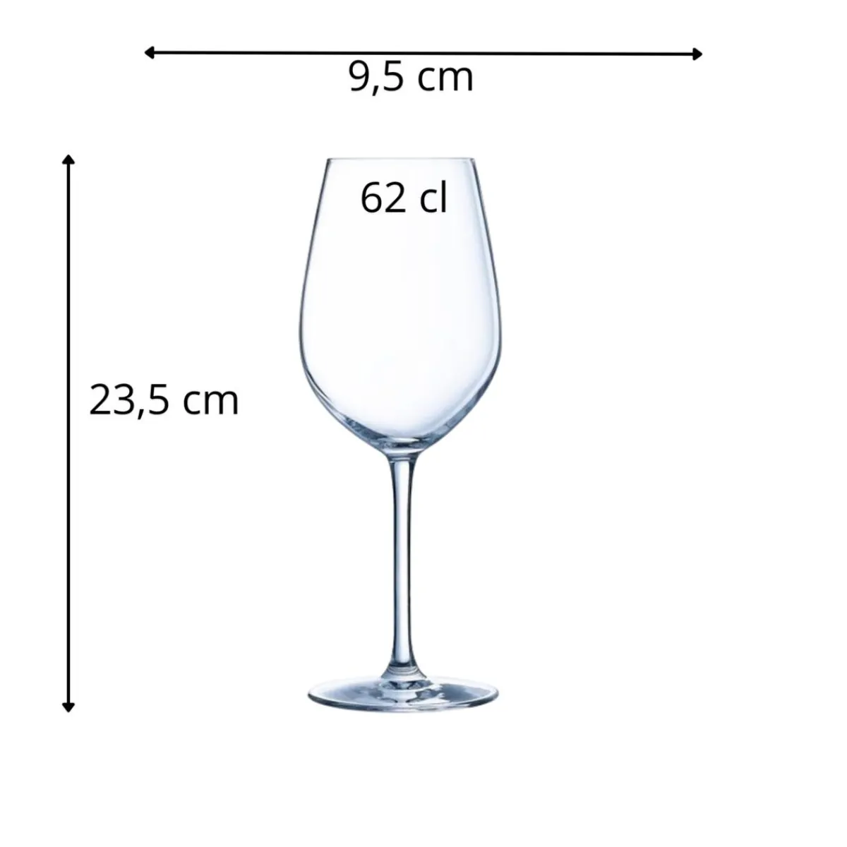 CHEF & SOMMELIER Verre à pied verre cristallin 62 cl Sequence Hot