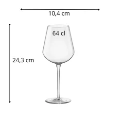 Verre à pied verre cristallin 64 cl Uno - BORMIOLI ROCCO Sale