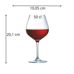 CRISTAL D'ARQUES Verre à pied verre cristallin 25 cl Rendez Vous