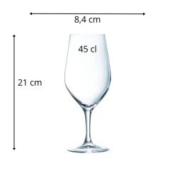 CHEF & SOMMELIER Verre à pied verre cristallin 45 cl Evidence Best
