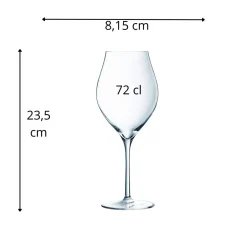 Verre à pied verre cristallin 72 cl Exaltation - CHEF & SOMMELIER Outlet