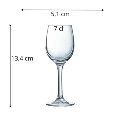 CHEF & SOMMELIER Verre à pied verre cristallin 7 cl Cabernet Discount
