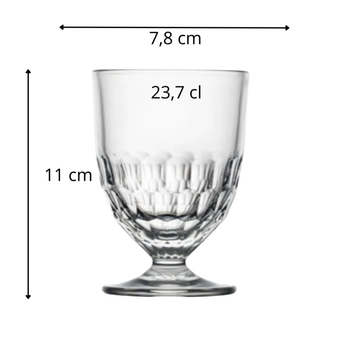 Verre à pied verre pressé 23,7 cl Artois - LA ROCHERE Best