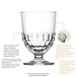 Verre à pied verre pressé 23,7 cl Artois - LA ROCHERE Best
