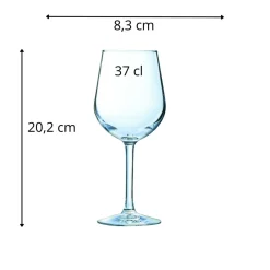 ARCOROC Verre à pied verre trempé 37 cl Domaine