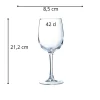ARCOROC Verre à pied verre trempé 42 cl Elisa New