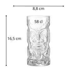 BORMIOLI ROCCO Verre tiki verre cristallin 58 cl Bartender Hot
