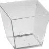 Verrine carré transparent 4,7x4,7x4,5 cm 6 cl (100 pièces) - DUNI