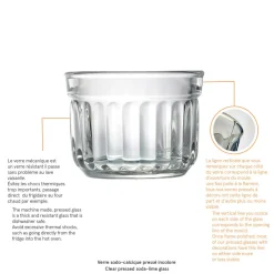 LA ROCHERE Verrine droit transparent verre pressé Ø 8,3 cm Delice Clearance