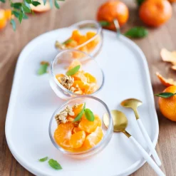 Verrine rond transparent verre pressé Ø 7,7 cm Bubble - LA ROCHERE Sale